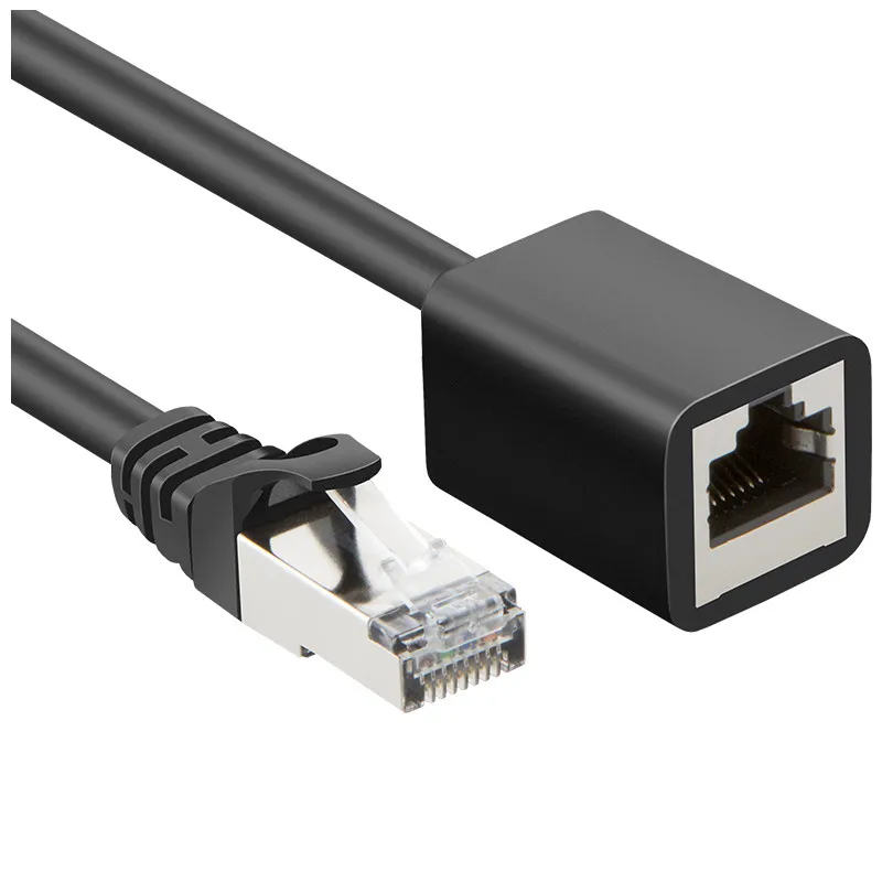 90 градусов прямоугольный Cat6 Ethernet Удлинительный кабель RJ45 Cat 6 штекер к гнезду Lan