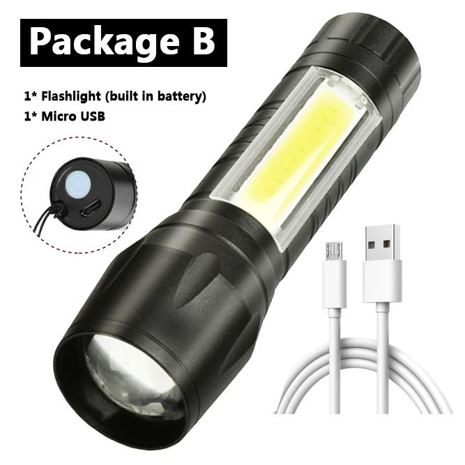 Upgraded version XP-G Q5 Led Flashlight Torch Aluminum Waterproof Camping Bulbs Shock Resistant Zoomable portable light Ship high power torch Flashlights