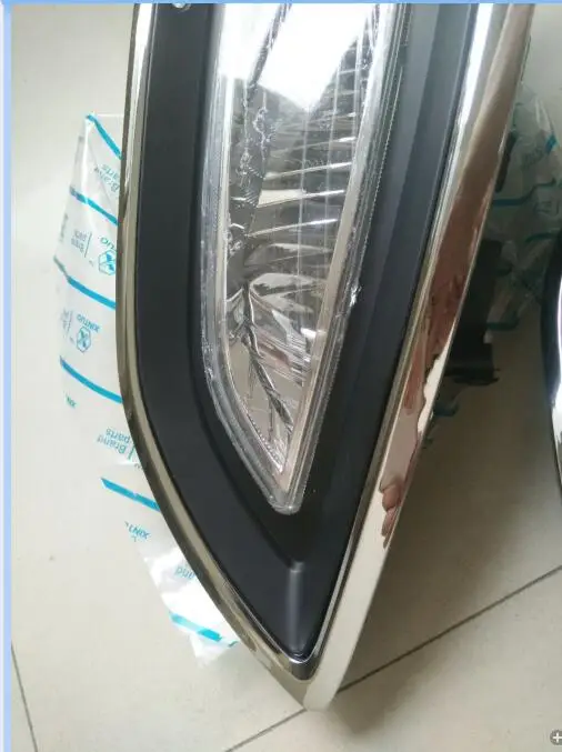 Front fog lamps bumper box frame fog lamp cover 2009-original pieces modified special for Hyundai IX35 car fog lamp cover