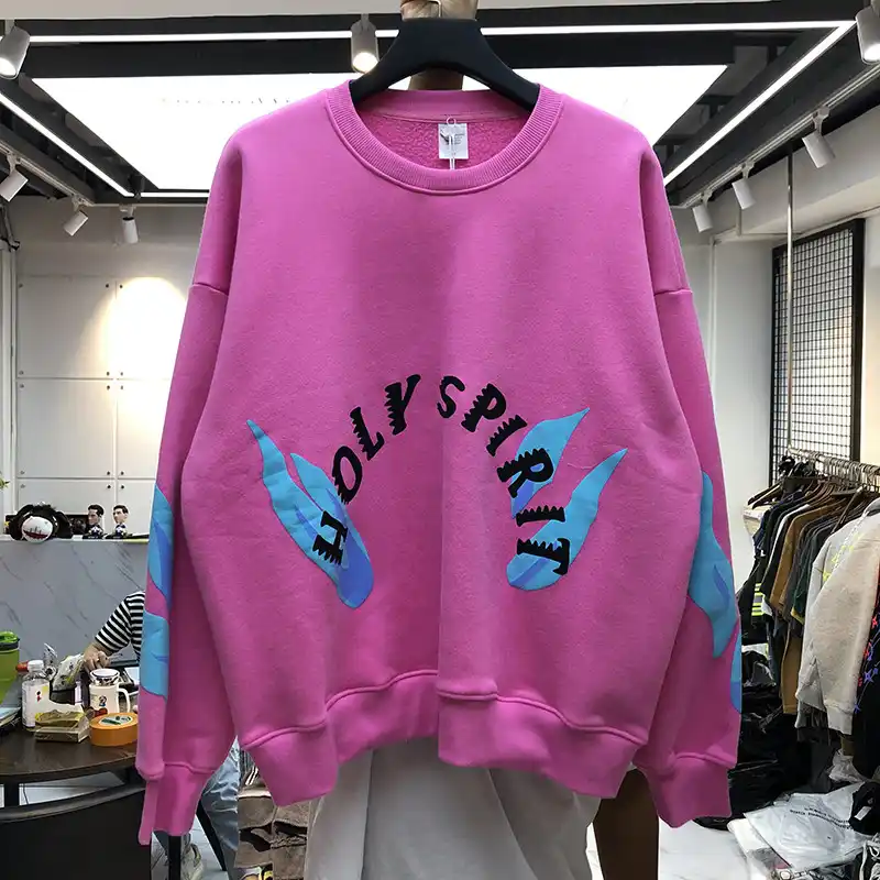 Download Free Kanye West Hoodies Sunday Service Tour Hoodie Holy Spirit Logo PSD Mockup Template