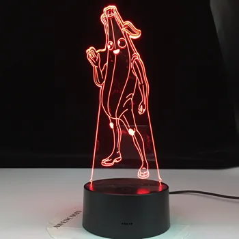 

Peely Banana Man Model Season 8 3D illusion Lamp Battle Royale Decoration Night Lights Perfect Stay Home Gifts For Family Friend