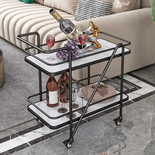 Hotel restaurant beauty salon food delivery car three-layer multifunctional mobile home kitchen cart tea car snackcart bar cart