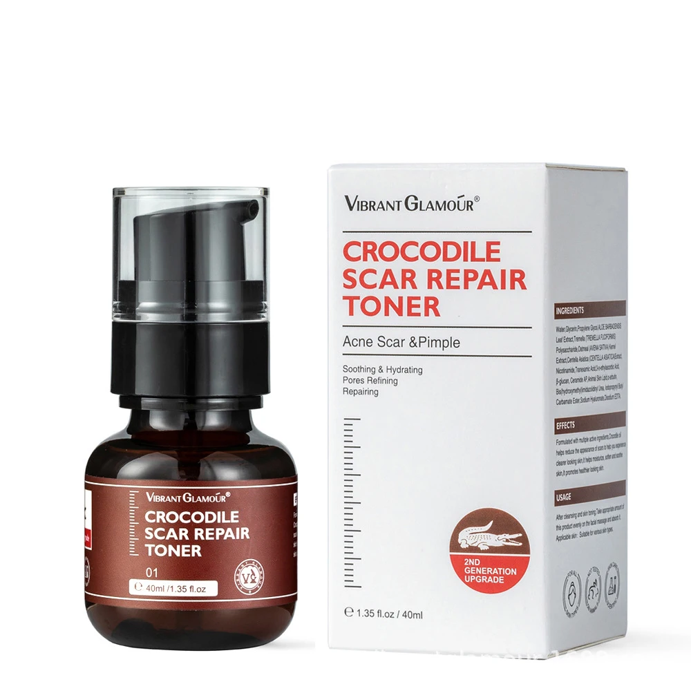 40ml Crocodile Scar Repair Serum Anti-inflammatory Area Prevent Hyperplasia Moisturizer Skin Care Acne | Красота и здоровье