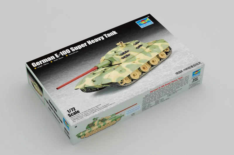 

Trumpeter 1/72 07121 German E-100 Super Heavy Tank Military Display Toy Plastic Assembly Building Model Kit