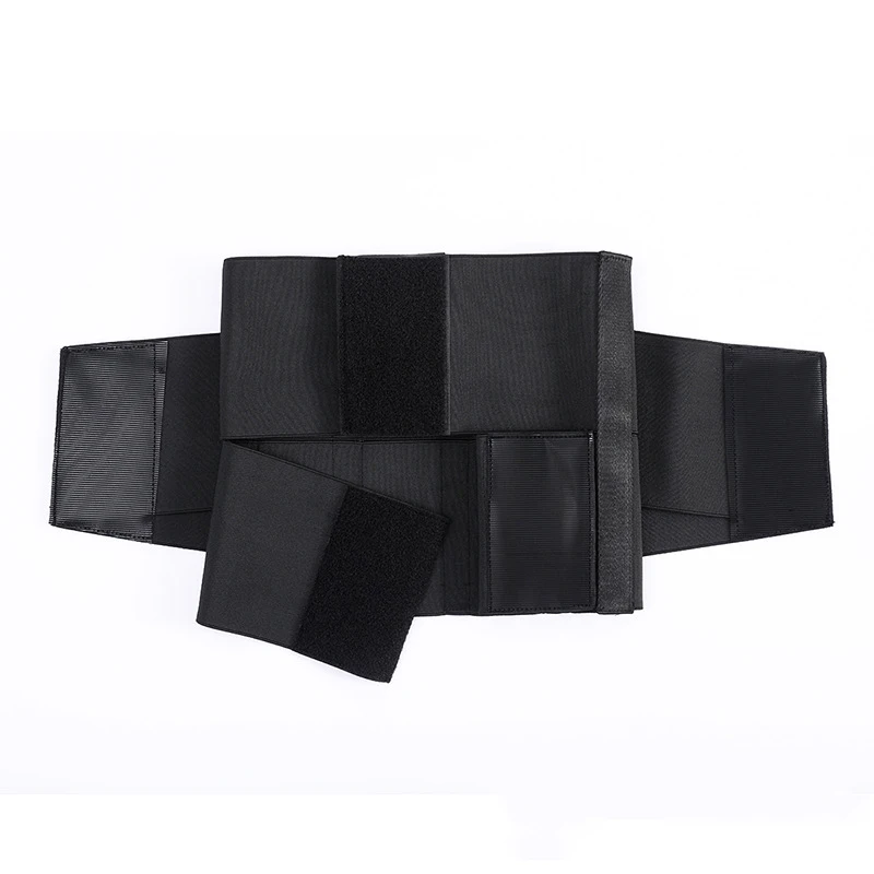 Zwarte verstelbare taille trainerriem Fiess Sport Taille Ondersteuning Body Shaper Oefening Zweet Tailleband Elastisch Lumbale korset_voghion.com