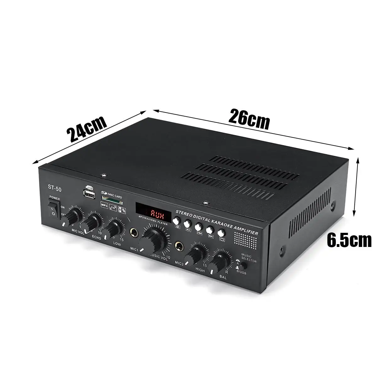 800 Вт HIFI аудио стерео усилитель мощности bluetooth FM радио USB SD 2CH 220 В домашний кинотеатр Amplificador аудио 4-16 Ом музыкальный плеер