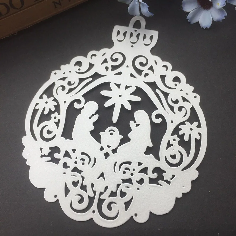 

Nativity Ornament Metal Cutting Dies DIY Scrapbooking Crafts Embossing Tools Album Paper Card Making Stencils Template