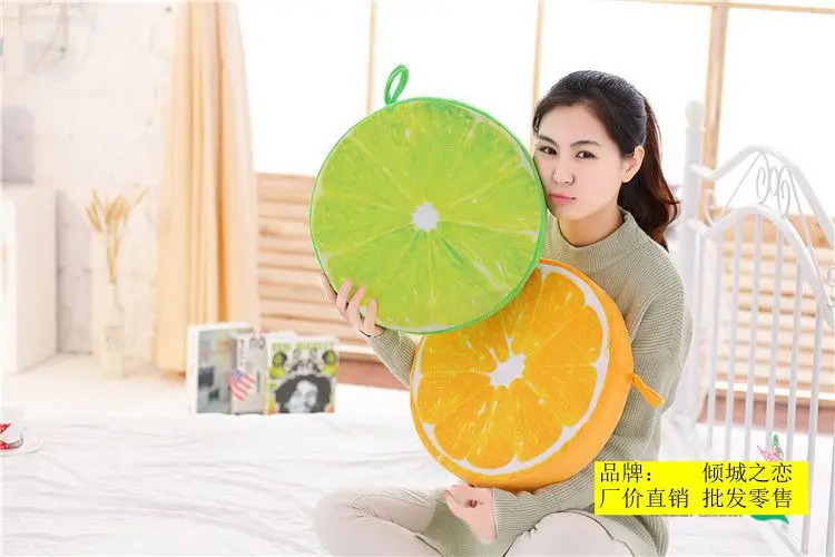 Персонализированные и Креативные 3D подушка в виде фрукта арбуз плюшевые игрушки киви диванная Подушка подарок на день рождения