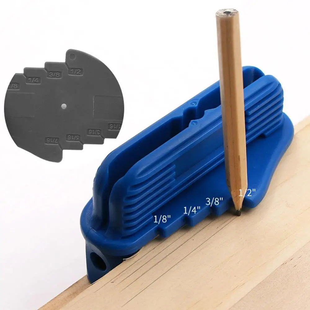 

1PC Center line Gauge Finder Center Scriber Carpenter Marking Marker Tools Wooden Locator Scribe Woodworking Centerline Gau F0G6