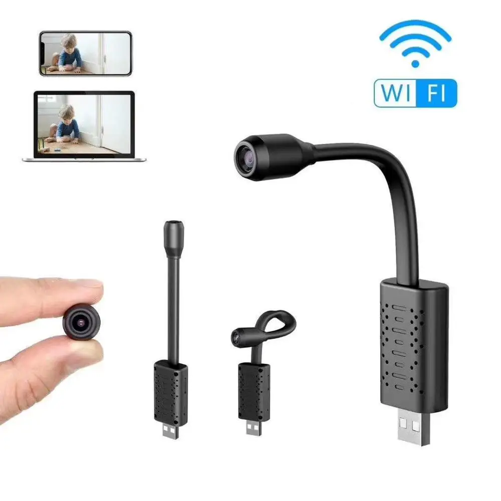 HD Смарт миниатюрная USB/Wi-Fi камера для няни с датчиком ИИ человека IP/камера AP в