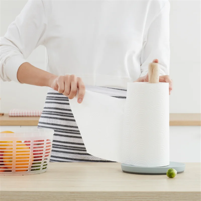 Xiaomi BergHoff, кухонный держатель для хранения бумажных полотенец, держатель для рулонов, деревянная Бытовая стойка для хранения, кухонный стеллаж для хранения