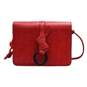 

Solid Color Crossbody Bag Women PU Leather Small Wide Shoulder Strap Handbags Youth Ladies Simple Versatile Bag