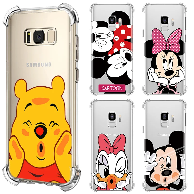 

TPU Airbag Phone Case For Samsung Galaxy S8 S9 S10 Plus S10e S7 Edge J8 J2 J3 J4 J5 J6 J7 Prime Pro 2018 2017 2016 Cartoon Cover