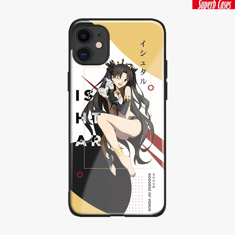 Ishtar Archer Fate Grand Order Soft Silicone Glass Phone Case Cover For Iphone Se 6 6s 7 8 Plus X Xr Xs 11 12 Mini Pro Max Phone Case Covers Aliexpress