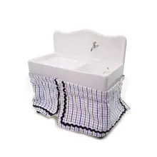 1/12 миниатюрный кукольный домик для умывальника, раковина, мебель для ванной комнаты, декор для детской игрушки R7RB