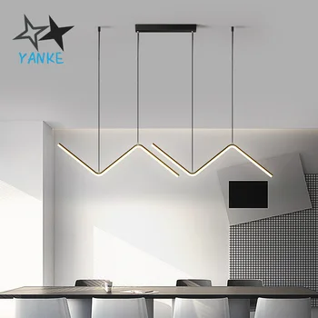 

Modern simple dining room lamp pendant lamp Nordic minimalist bar decoration creative modeling led living room lamp