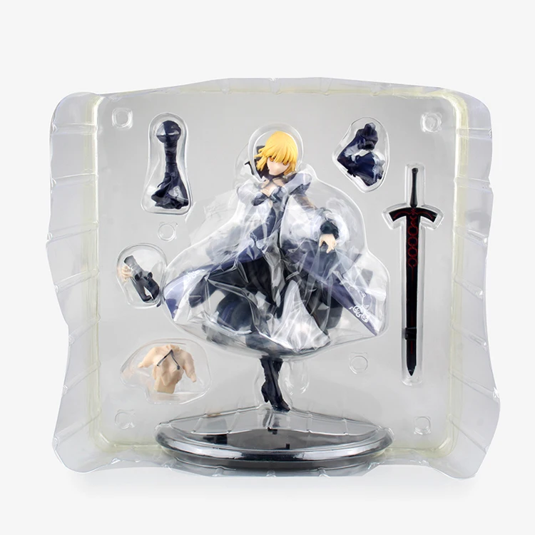 22 см японское аниме фигурка Fate Stay Night Zero Black Saber Arturia Pendragon Ver ПВХ Модель Коллекция