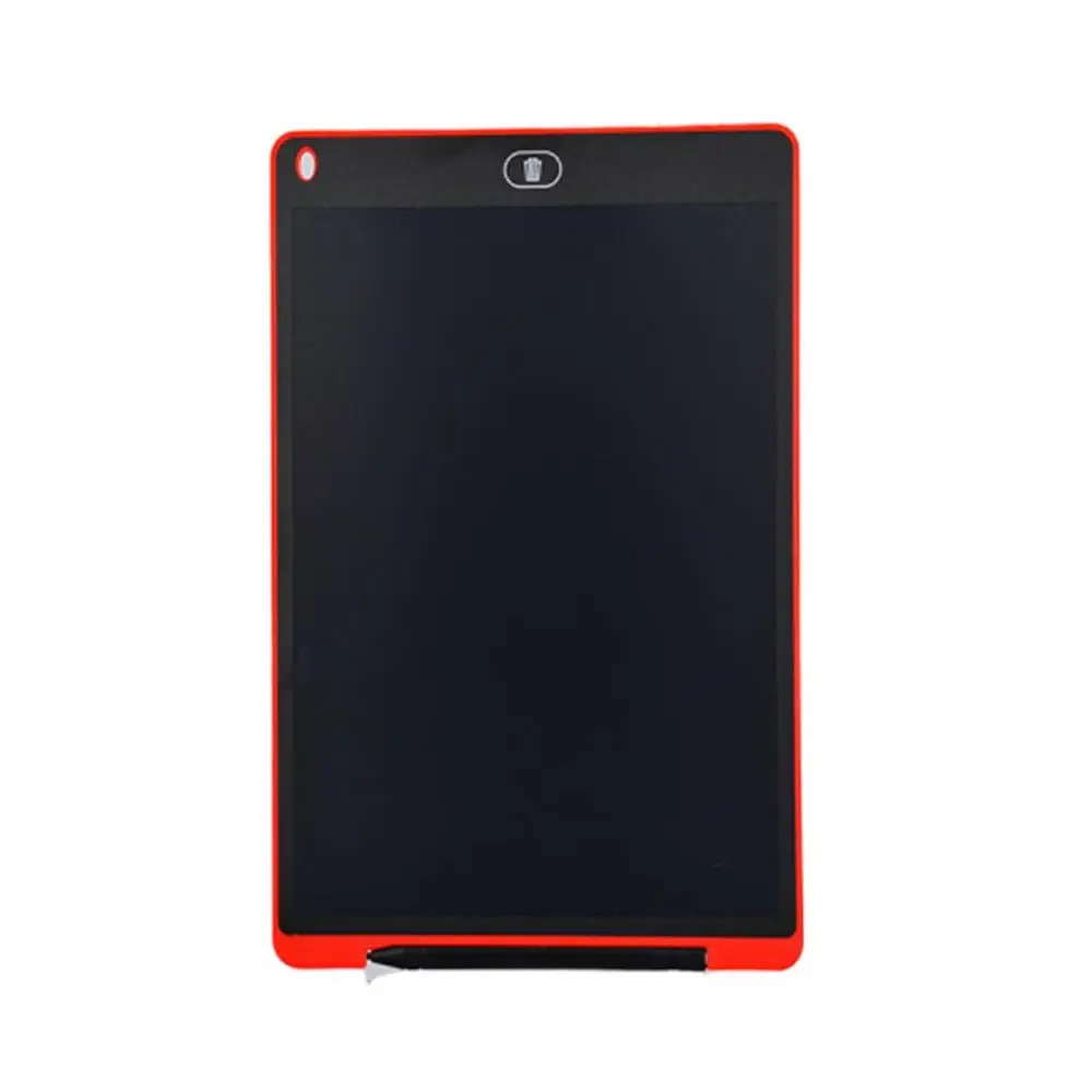12 дюймов ЖК-планшет для письма стираемый планшет для рисования электронный безбумажный ЖК-планшет для рукописного ввода детская письменная доска игрушка для рисования - Цвет: Красный