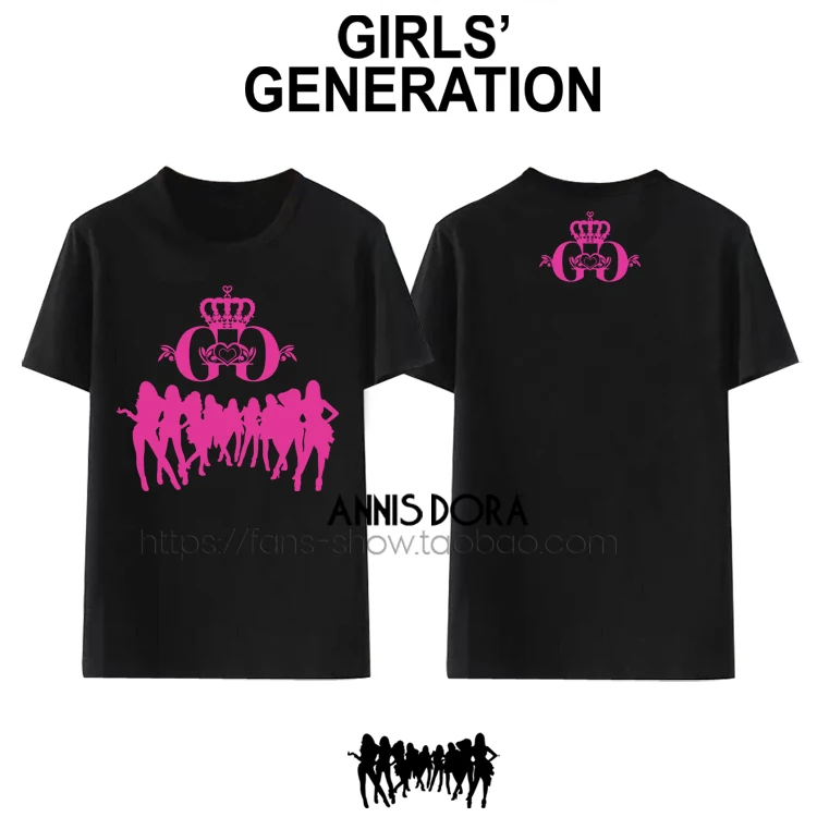 SNSD/футболка с логотипом для девочек
