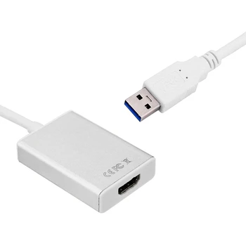 

FULL-Newest White SuperSpeed USB 3.0 to HDMI Adapter for Windows 2560X1440