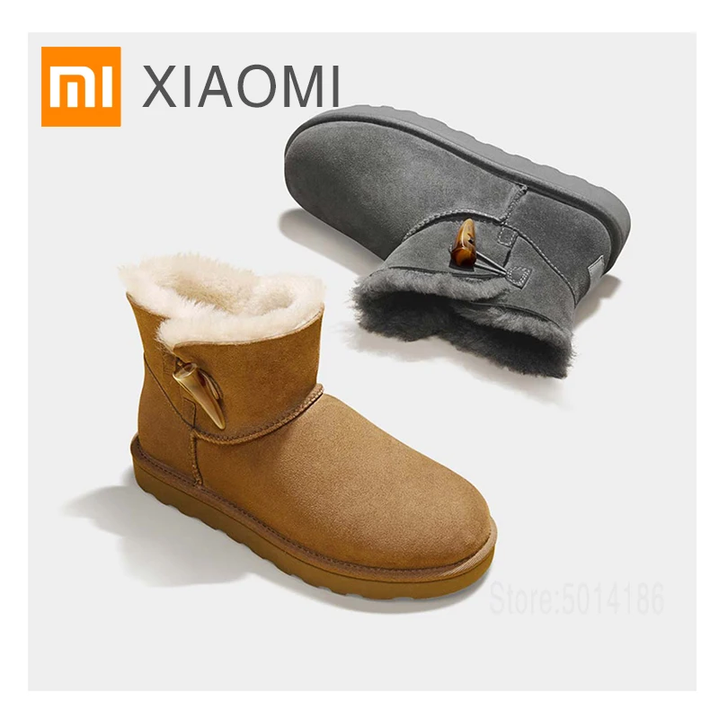 XIAOMI MIJIA ботинки женские сапоги зимние зимняя обувь женская для женщин на овечьем