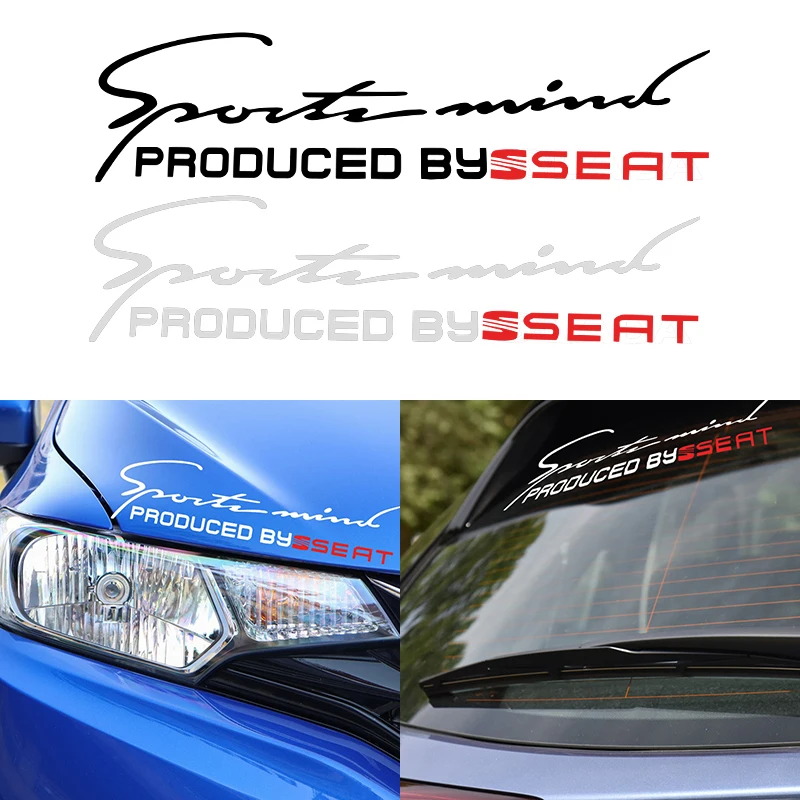 

1x Car Badge Light Eyebrow Sticker Car Logo Sport Design Decal for Seat Leon Ibiza Alhambra Niva Kalina Priora Granta Largus