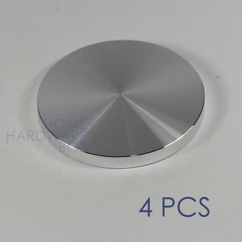 

4x aluminum disc glass table top adapter attaching circle 3-1/8"(80mm)