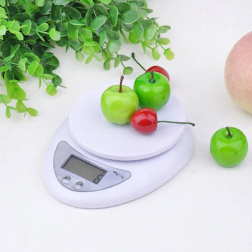 5kg 5000g/1g Digital Scale Kitchen Food Diet Postal Scale Electronic Weight Scales Balance Weighting Tool LED Electronic WH-B05