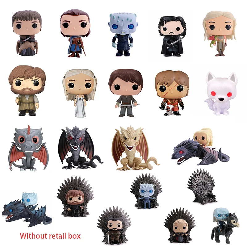 Ceny Gra o tron rysunek nocny król Jon Snow Drogon figurka gra o tron zabawki świąteczne dla dzieci prezent