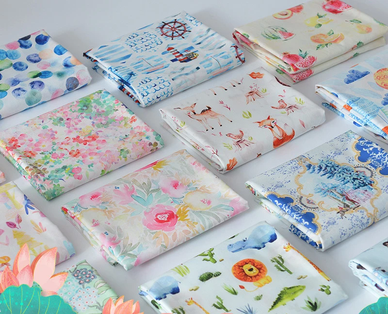 

Хлопчатобумажная ткань для шитья, с цифровым принтом, 50 х145, хлопковая ткань поплин