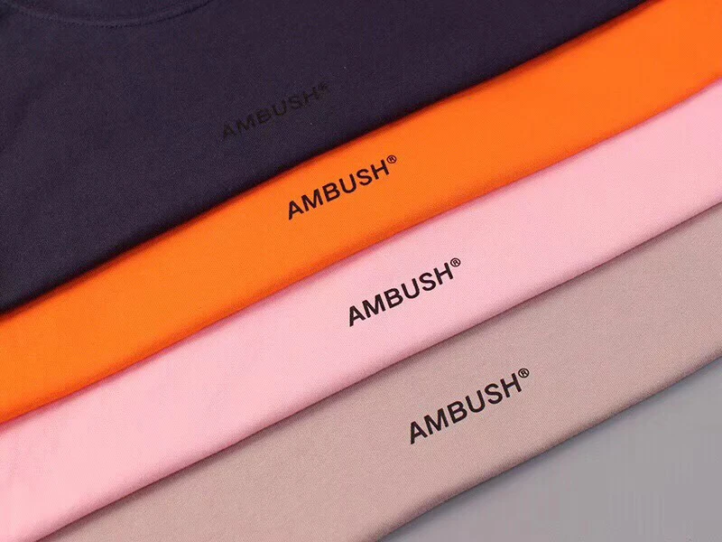 Футболка с длинным рукавом Ambush для мужчин и женщин 1:1 хлопок оверсайз