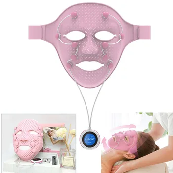 

3D Silicone Facial Mask Electric EMS Vibration Face Massager Skin Rejuvenation Face Care Treatment Beauty Anti age Beauty Spa