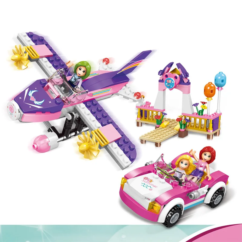 2019 Educational Building Blocks Toy Compatible With legoingly Friends Series Girl Island Travel Car Boat Model 2