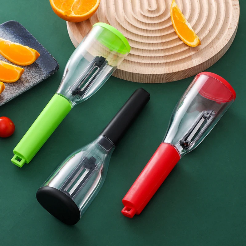 Fruit Vegetable Peeler with Box Carrots White Radish Potatoes Cutter  Stainless Steel Knife Multifunctional Kitchen Cooking Tools