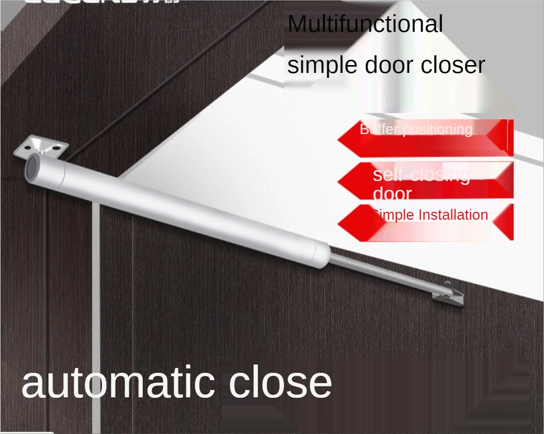 Aluminum Alloy Heavy Duty Commercial Door Gate Control Closer for 80-100kg Weiht 