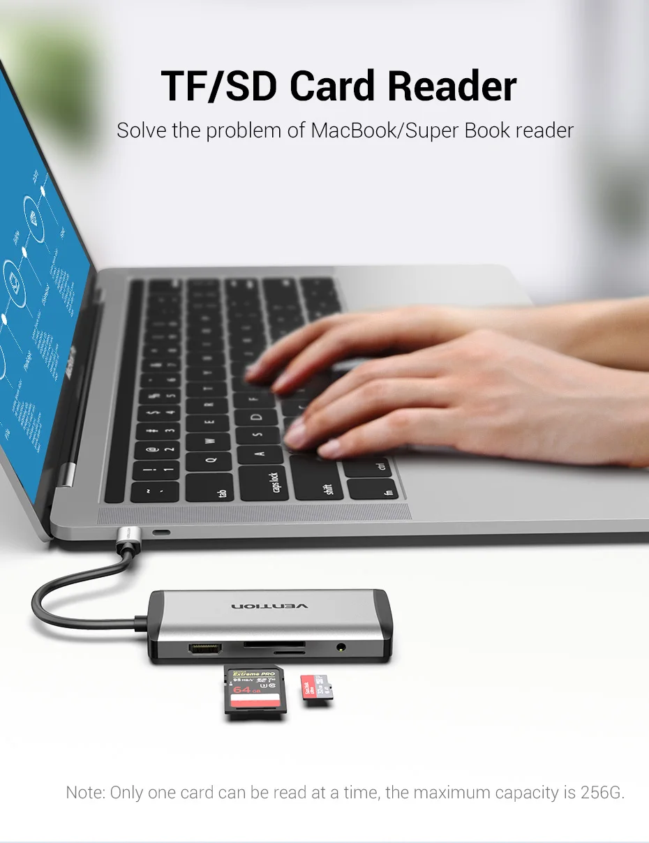 Vention USB C HUB Type-C to 4K HDMI 7 H59bc2665f5a94d28bcfc22b9785df44dH