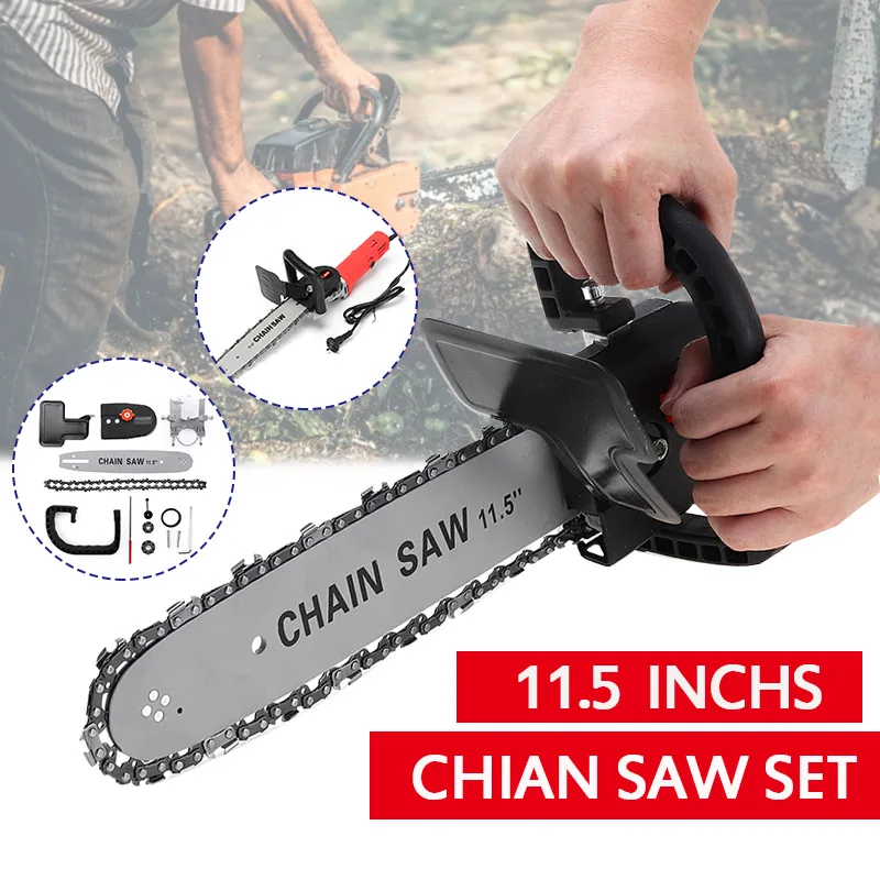 Upgrade 11.5inch Electric Chainsaw Bracket Adjustable Universal M10/M14 Chain Saw Part Angle Grinder Into | Инструменты