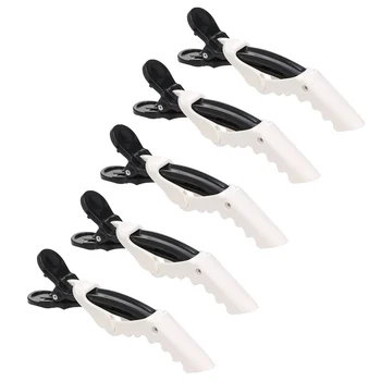 

5Pcs Salon Alligator Clips Plastic Non Slip Hair Clips Hairdressing Styling Sectioning Clips for Curling Coloring Cutting Hair