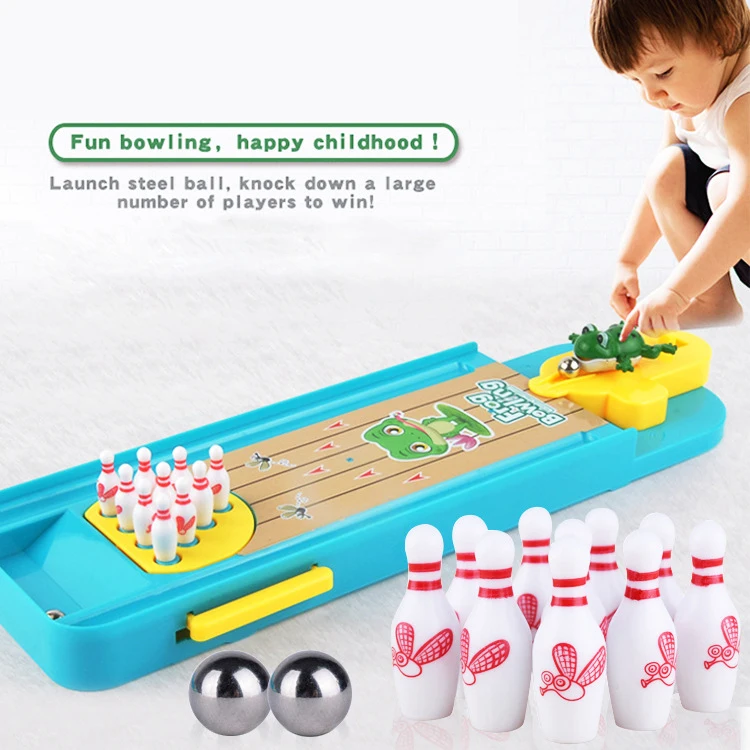 Mini Desktop Bowling Game Toy Funny Indoor Parent-Child Interactive Table Sports Game Toy Bowling Educational Gift For Kids 2
