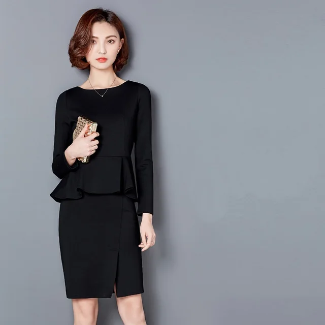 one piece office dress