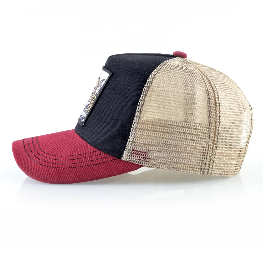 Animal Print Snapback Trucker Hat Side View