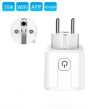 

Smart Plug WiFi Wireless EU/FR 16A Plug Socket Outlet Voice Remote Control Works With Google Home Alexa Smart Life Mini