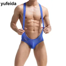 Сексуальное мужское нижнее белье, сетчатая Сексуальная майка для борьбы, трико, нижнее белье, Комбинезоны для мужчин, боди, ремни, комбинезон, Клубная одежда, трусы с мешочком