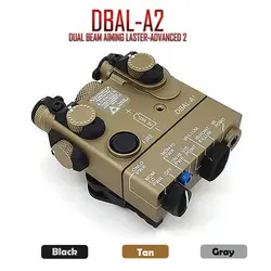 PEQ-15A DBAL-A2 Двойной лазерный луч-Расширенный 2 ИК (инфракрасный) и красный лазерный ИК-осветитель Тактический светильник