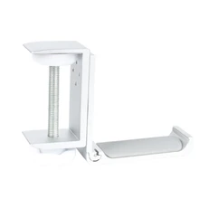 Universal Aluminium Alloy Headphone Holder Headset Bracket Hanger Metal Wall Clamp Hook Foldable Earphone Stand Desktop