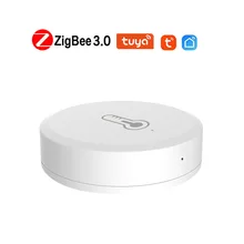 

Tuya ZigBee3.0 Temperature Humidity Sensor Bridge Smart Zigbee Gateway For Alarm System Devices Smart Home Automation With Alexa