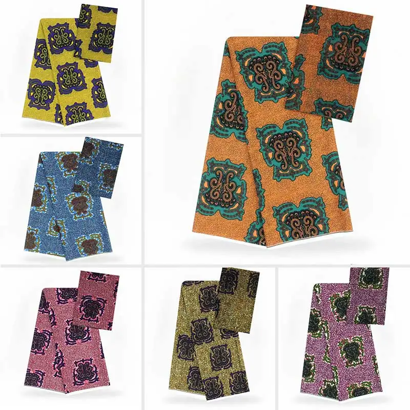 Шелковая ткань африканская ткань с принтом африканская ткань ткань нигерийская Анкара африканская восковая печать! YB03