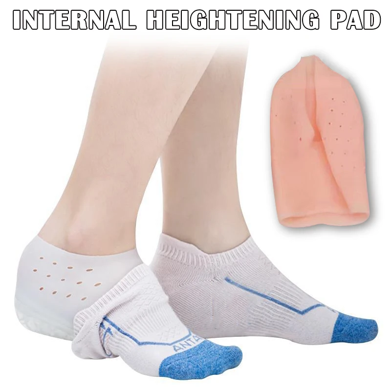

Useful Invisible Height Lift Heel Pad Sock Liners Increase Insole Pain Relieve Tool H66