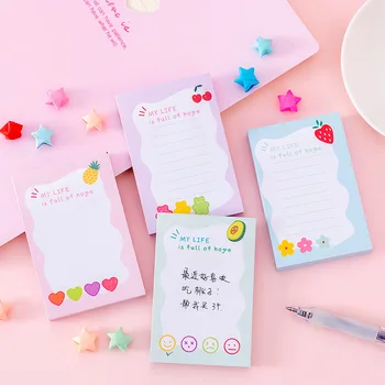 

Elegant Style Small Flower Memo Pads Sticker School Supplies Post Sticky Notes Office Stationery 100 Sheets girl gift