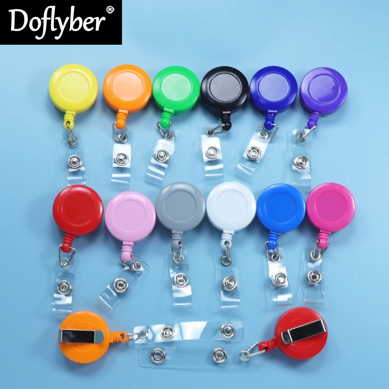 Retractable Pull Badge for Name ID Card Badge Reel Nurse Doctor Badge Card Holder School Supplies Office Accessories